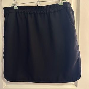 J. Crew Casual Elastic Waist Black Skirt